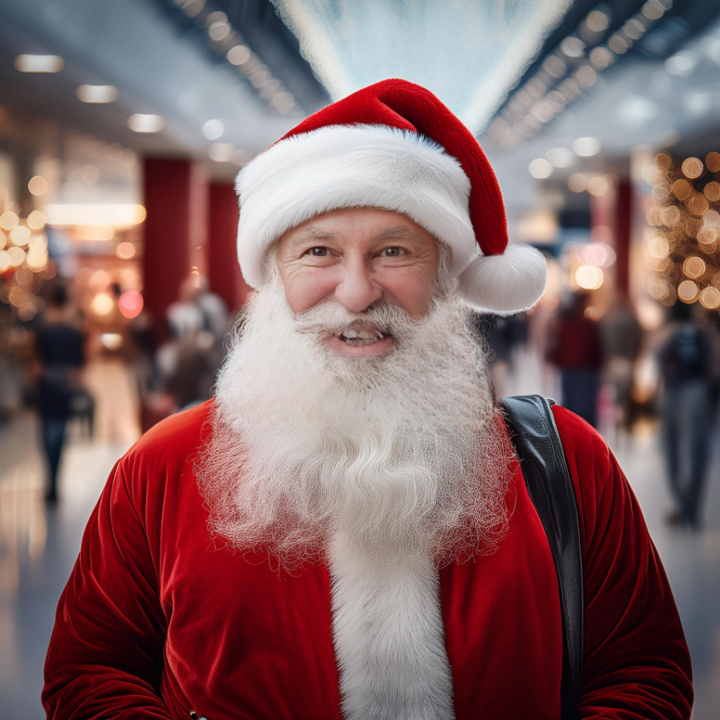 Santa at the mall