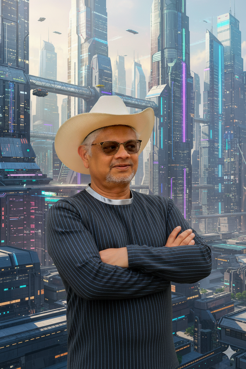 Priyanshu Adathakkar, CEO of Perfect RealEstate Investments, with a cityscape background