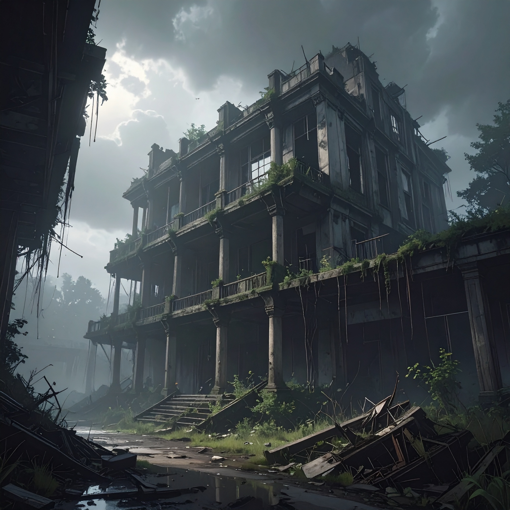 Moody abandoned architecture